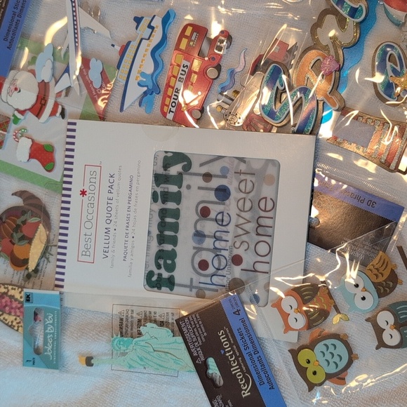 Colorful Scrapbooking Embellishments Set #2 - Picture 2 of 5